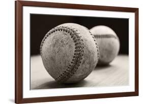 Old Baseballs-Edward M. Fielding-Framed Photographic Print