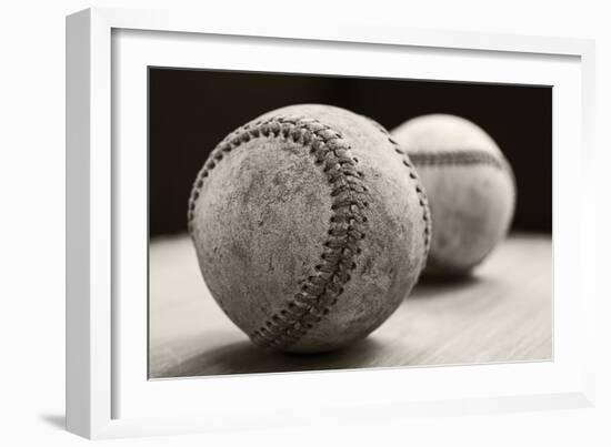 Old Baseballs-Edward M. Fielding-Framed Photographic Print