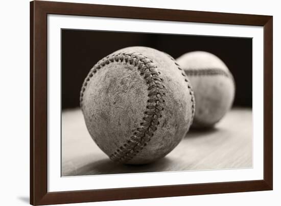 Old Baseballs-Edward M. Fielding-Framed Photographic Print