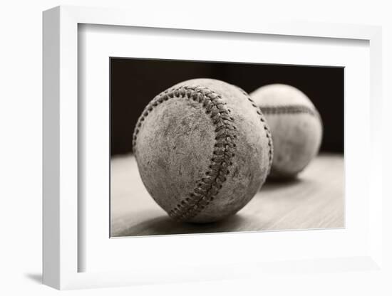 Old Baseballs-Edward M. Fielding-Framed Photographic Print