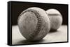 Old Baseballs-Edward M. Fielding-Framed Stretched Canvas