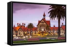 Old Bath House, Museum of Art and History, Rotorua, North Island, New Zealand-Doug Pearson-Framed Stretched Canvas