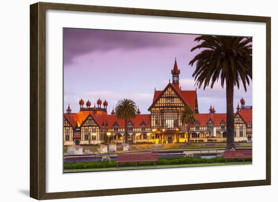 Old Bath House, Museum of Art and History, Rotorua, North Island, New Zealand-Doug Pearson-Framed Photographic Print