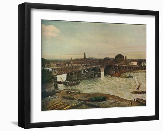 'Old Battersea Bridge', 1874 (1933)-Walter Greaves-Framed Giclee Print