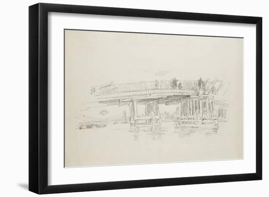 Old Battersea Bridge, 1879, Published 1887-James Abbott McNeill Whistler-Framed Giclee Print