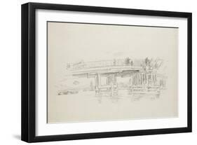 Old Battersea Bridge, 1879, Published 1887-James Abbott McNeill Whistler-Framed Giclee Print