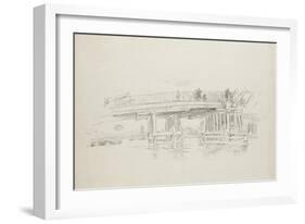 Old Battersea Bridge, 1879, Published 1887-James Abbott McNeill Whistler-Framed Giclee Print