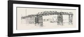 Old Battersea Bridge, from an Etching by J.A. Mcn. Whistler. London, Uk-null-Framed Giclee Print