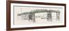 Old Battersea Bridge, from an Etching by J.A. Mcn. Whistler. London, Uk-null-Framed Giclee Print