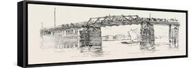 Old Battersea Bridge, from an Etching by J.A. Mcn. Whistler. London, Uk-null-Framed Stretched Canvas