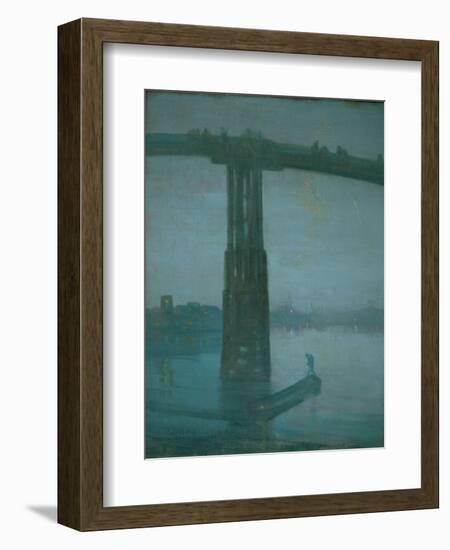 Old Battersea Bridge, Nocturne: Blue and Gold (1872-1877)-James Abbott McNeill Whistler-Framed Giclee Print