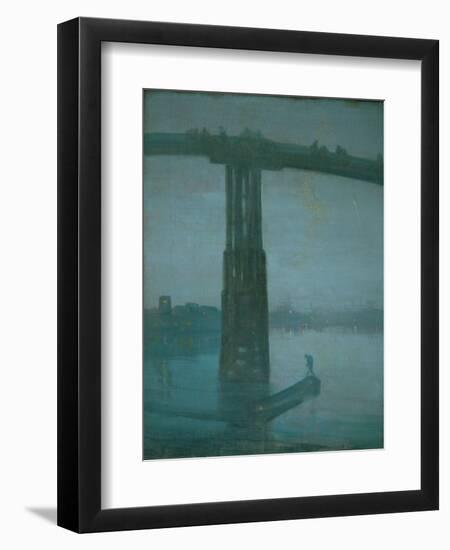 Old Battersea Bridge, Nocturne: Blue and Gold (1872-1877)-James Abbott McNeill Whistler-Framed Giclee Print