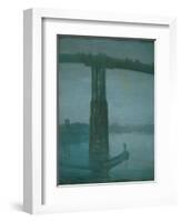 Old Battersea Bridge, Nocturne: Blue and Gold (1872-1877)-James Abbott McNeill Whistler-Framed Giclee Print