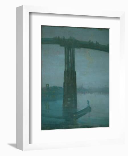 Old Battersea Bridge, Nocturne: Blue and Gold (1872-1877)-James Abbott McNeill Whistler-Framed Giclee Print