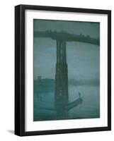 Old Battersea Bridge, Nocturne: Blue and Gold (1872-1877)-James Abbott McNeill Whistler-Framed Giclee Print