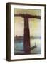 Old Battersea Bridge-James Abbott McNeill Whistler-Framed Art Print