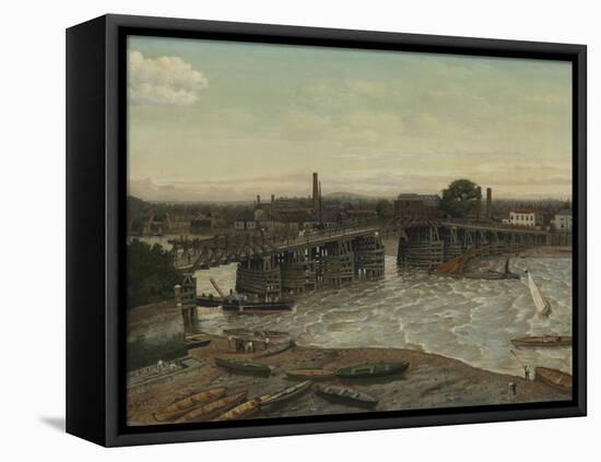 Old Battersea Bridge-Walter Greaves-Framed Stretched Canvas