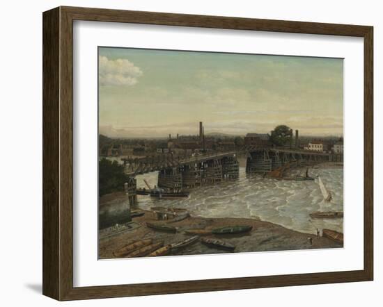 Old Battersea Bridge-Walter Greaves-Framed Giclee Print