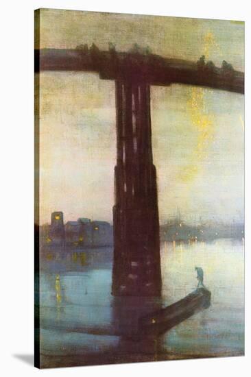 Old Battersea Bridge-James Abbott McNeill Whistler-Stretched Canvas