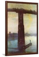 Old Battersea Bridge-James Abbott McNeill Whistler-Framed Art Print