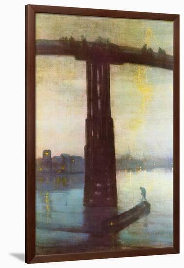 Old Battersea Bridge-James Abbott McNeill Whistler-Framed Art Print