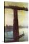 Old Battersea Bridge-James Abbott McNeill Whistler-Stretched Canvas