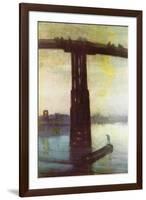 Old Battersea Bridge-James Abbott McNeill Whistler-Framed Art Print