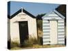 Old Beach Huts, Southwold, Suffolk, England, United Kingdom-Amanda Hall-Stretched Canvas