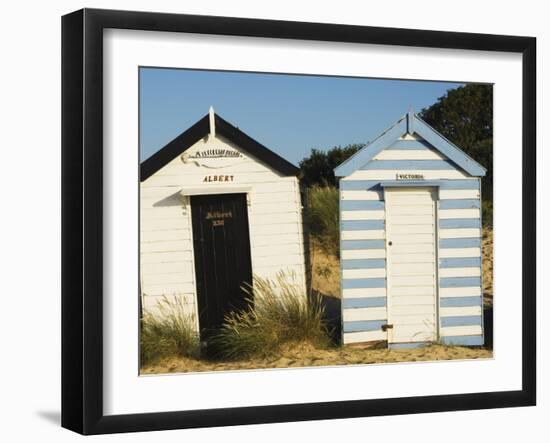 Old Beach Huts, Southwold, Suffolk, England, United Kingdom-Amanda Hall-Framed Photographic Print