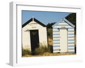 Old Beach Huts, Southwold, Suffolk, England, United Kingdom-Amanda Hall-Framed Photographic Print