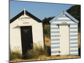 Old Beach Huts, Southwold, Suffolk, England, United Kingdom-Amanda Hall-Mounted Photographic Print