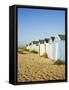 Old Beach Huts, Southwold, Suffolk, England, United Kingdom-Amanda Hall-Framed Stretched Canvas