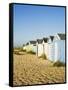 Old Beach Huts, Southwold, Suffolk, England, United Kingdom-Amanda Hall-Framed Stretched Canvas