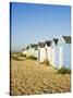 Old Beach Huts, Southwold, Suffolk, England, United Kingdom-Amanda Hall-Stretched Canvas