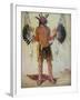 Old Bear Medicine Man of the Mandan Tribe, from a Painting of 1832-George Catlin-Framed Giclee Print