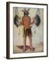 Old Bear Medicine Man of the Mandan Tribe, from a Painting of 1832-George Catlin-Framed Giclee Print