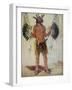 Old Bear Medicine Man of the Mandan Tribe, from a Painting of 1832-George Catlin-Framed Giclee Print