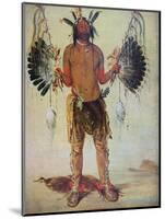 Old Bear Medicine Man of the Mandan Tribe, from a Painting of 1832-George Catlin-Mounted Giclee Print