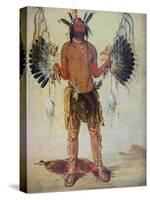 Old Bear Medicine Man of the Mandan Tribe, from a Painting of 1832-George Catlin-Stretched Canvas