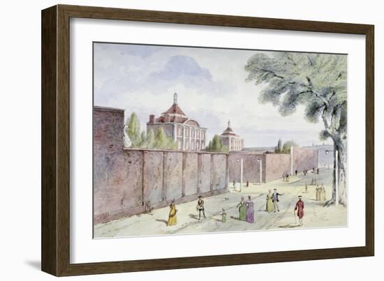 Old Bethlehem Hospital, Moorfields, City of London, 1850-null-Framed Giclee Print