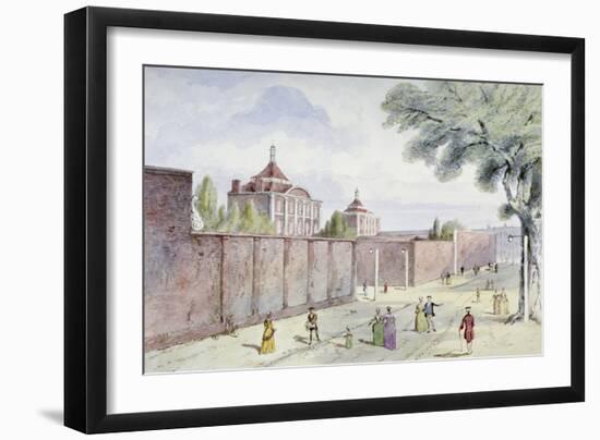 Old Bethlehem Hospital, Moorfields, City of London, 1850-null-Framed Giclee Print