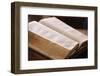 Old Bible in English, Geneva, Switzerland, Europe-Godong-Framed Photographic Print