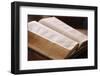 Old Bible in English, Geneva, Switzerland, Europe-Godong-Framed Photographic Print