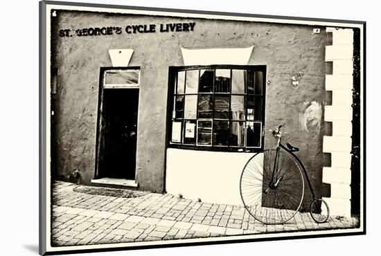 Old Bicycle at the Livery, Bermuda-George Oze-Mounted Photographic Print