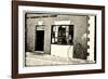 Old Bicycle at the Livery, Bermuda-George Oze-Framed Photographic Print