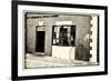 Old Bicycle at the Livery, Bermuda-George Oze-Framed Photographic Print