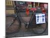 Old Bicycle with a Delft Design Saddlebag. Amsterdam, Netherlands, Europe-Amanda Hall-Mounted Photographic Print