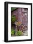 Old Bicycle with Flower Basket Next to Old Outhouse Garden Shed-Richard and Susan Day-Framed Photographic Print