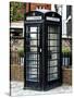 Old Black Telephone Booth on a Street in London - City of London - UK - England - United Kingdom-Philippe Hugonnard-Stretched Canvas