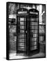 Old Black Telephone Booth on a Street in London - City of London - UK - England - United Kingdom-Philippe Hugonnard-Framed Stretched Canvas